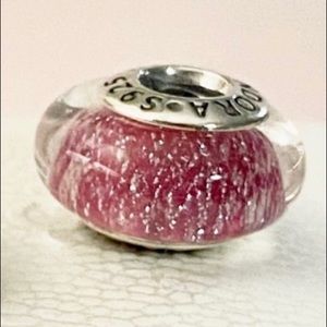 Authentic PANDORA DISNEY Pink Murano